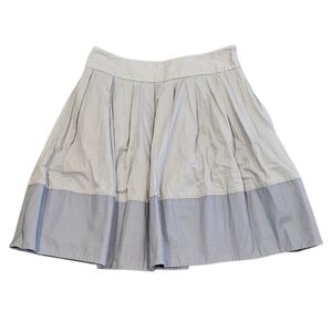 Elevenses Women Size 6 Lilac Purple Cotton Pleated Spring Summer Mini Skirt